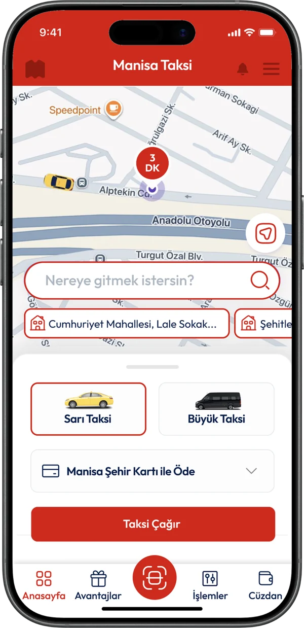 Manisa Şehir Kartı: Manisa Taksi