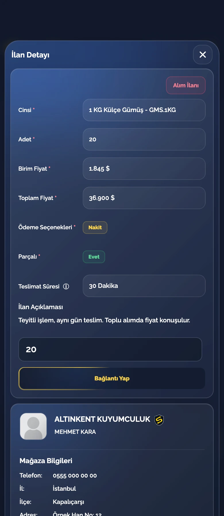 Sarraftan · Mobil Uygulama