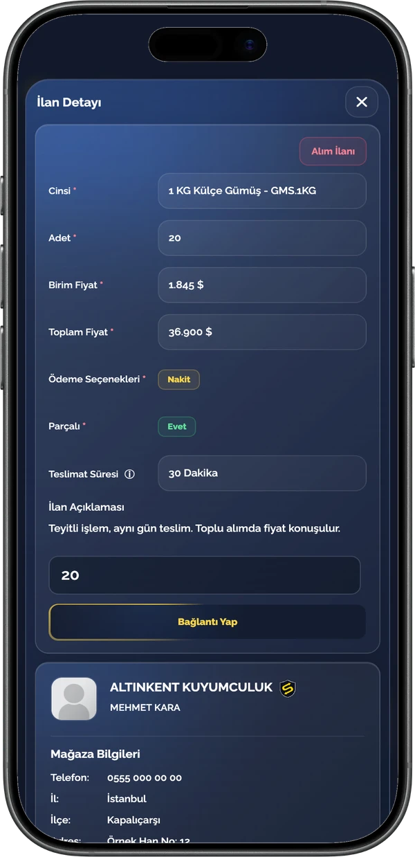Sarraftan: İlan detayı